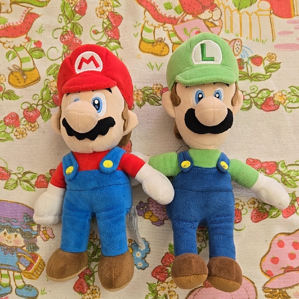 Nintendo Super Mario and Luigi Plush Toy Set